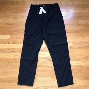 NWT Topshop Black Paper Bag Pants